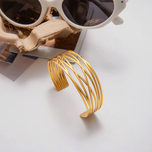 Striped Luxe Bangle