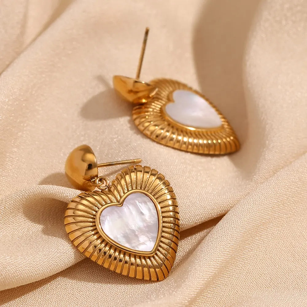 Luminous Heart Earrings