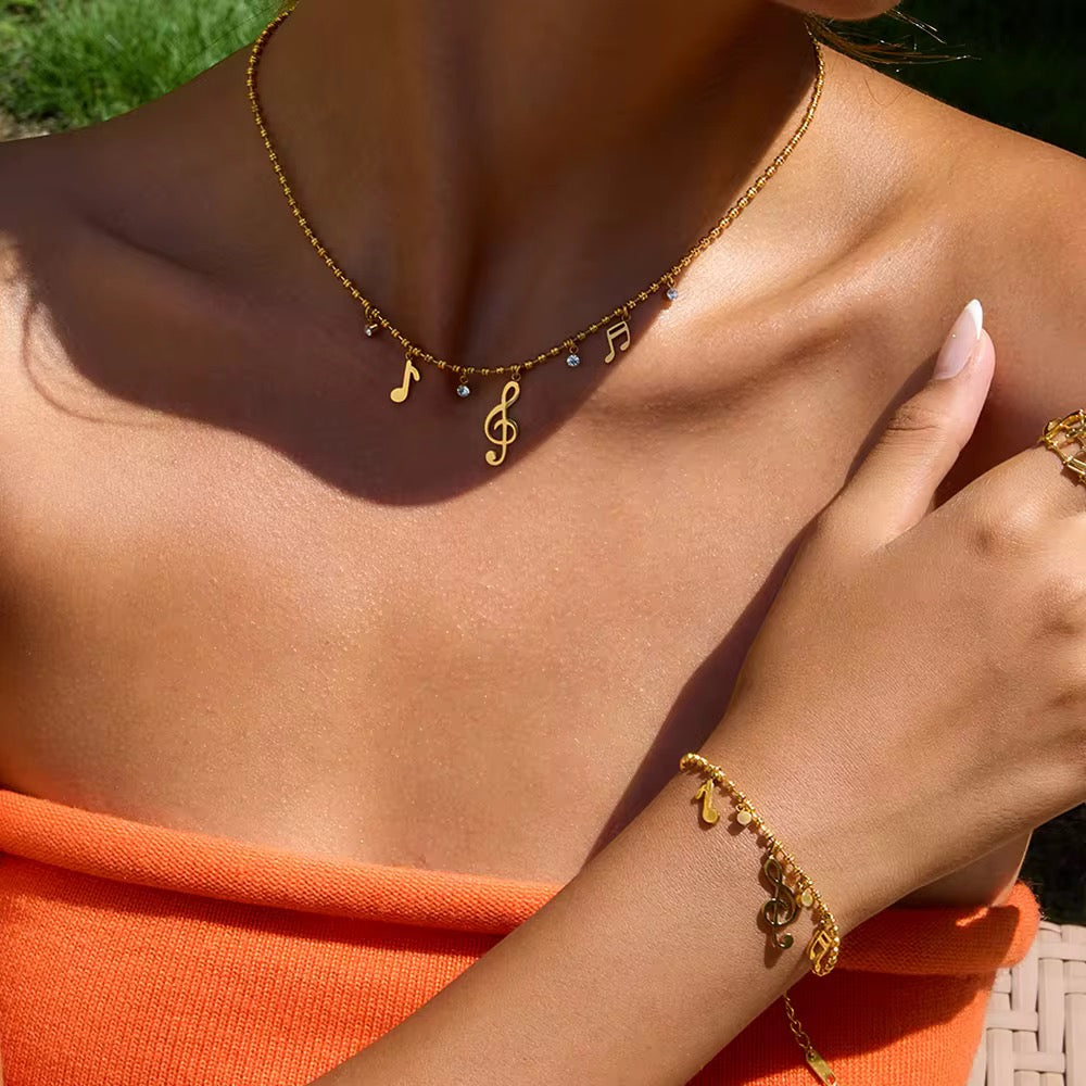 The Musical Set- Necklace and Bracelet