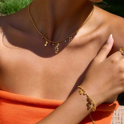 The Musical Set- Necklace and Bracelet