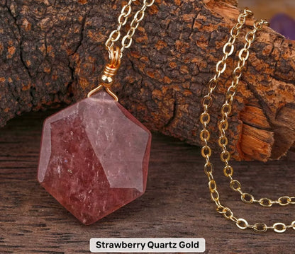 Terra Pendant - Natural Gemstones