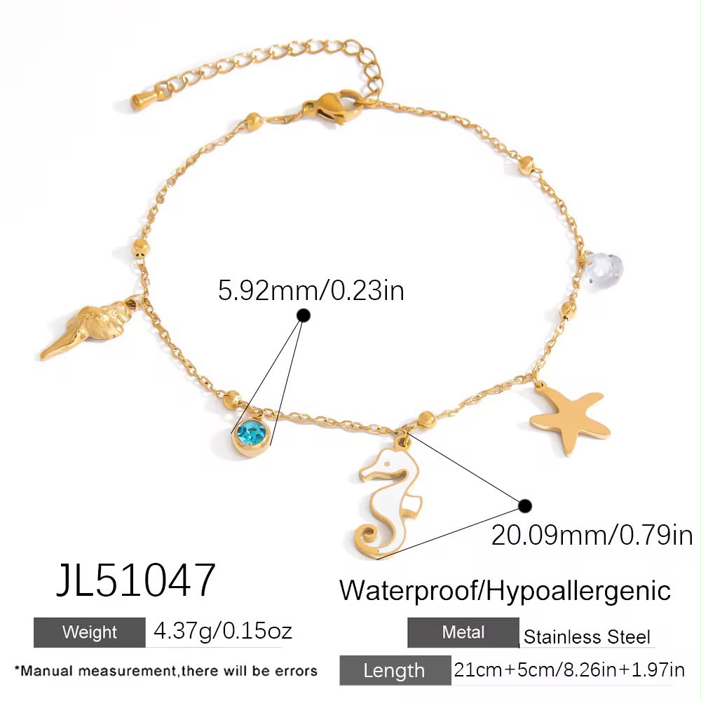 Lyra Charm Anklet