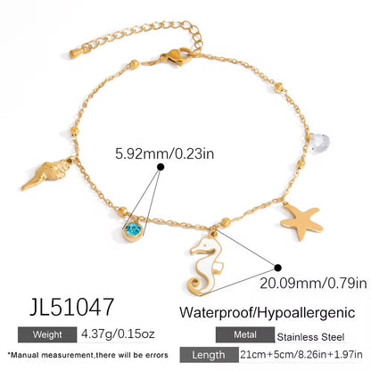 Lyra Charm Anklet