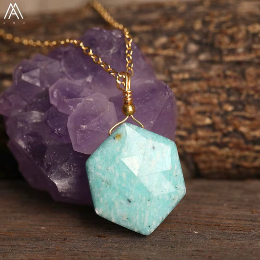 Terra Pendant - Natural Gemstones