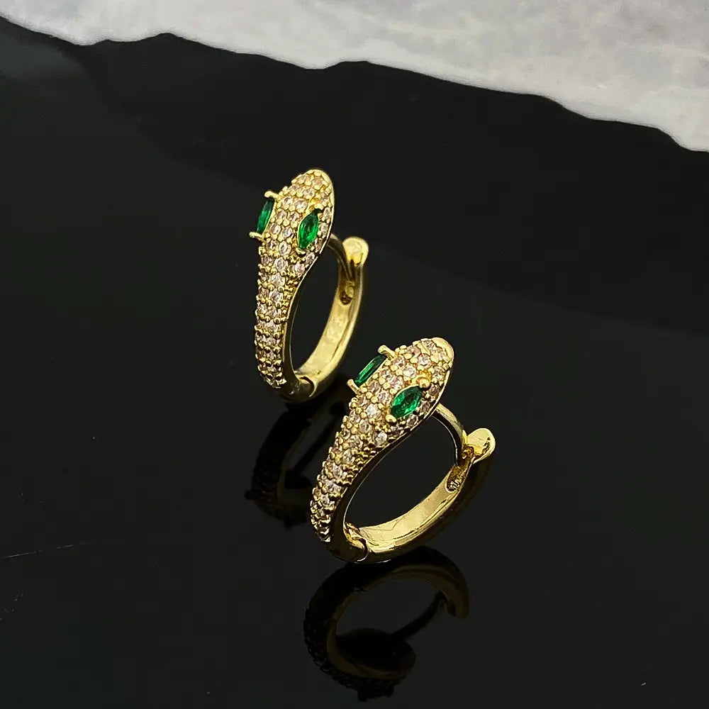 Serpentine Hoop Earrings