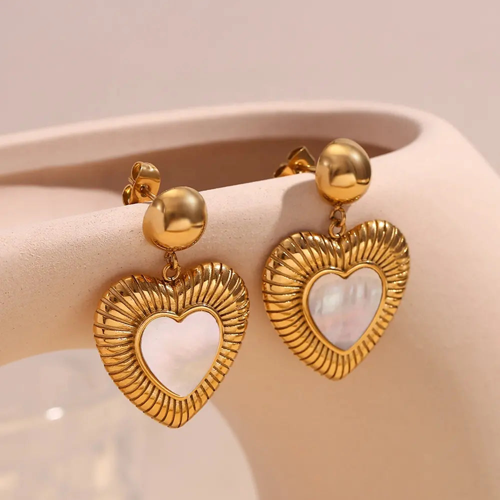 Luminous Heart Earrings