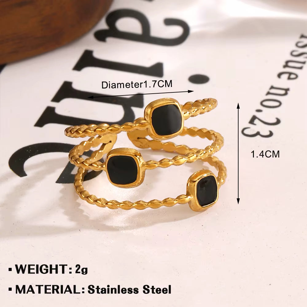Noir Edge Ring Collection- 10 Rings