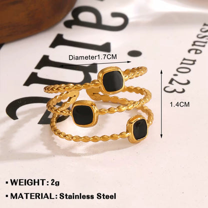 Noir Edge Ring Collection- 10 Rings