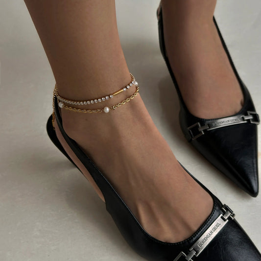 Pearls of Grace Anklet