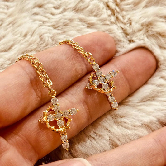 Royal Grace Crown Cross Necklace