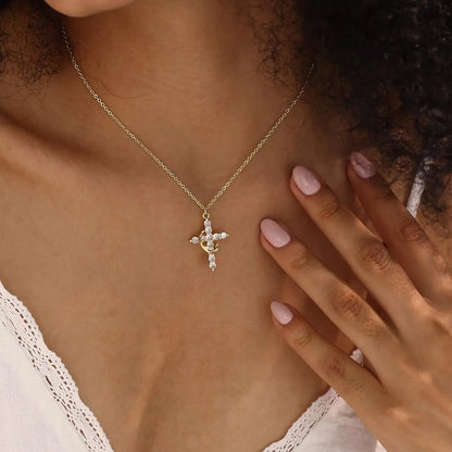 Royal Grace Crown Cross Necklace