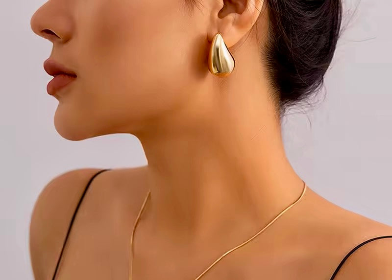 Radiant Drop Oval Earrings