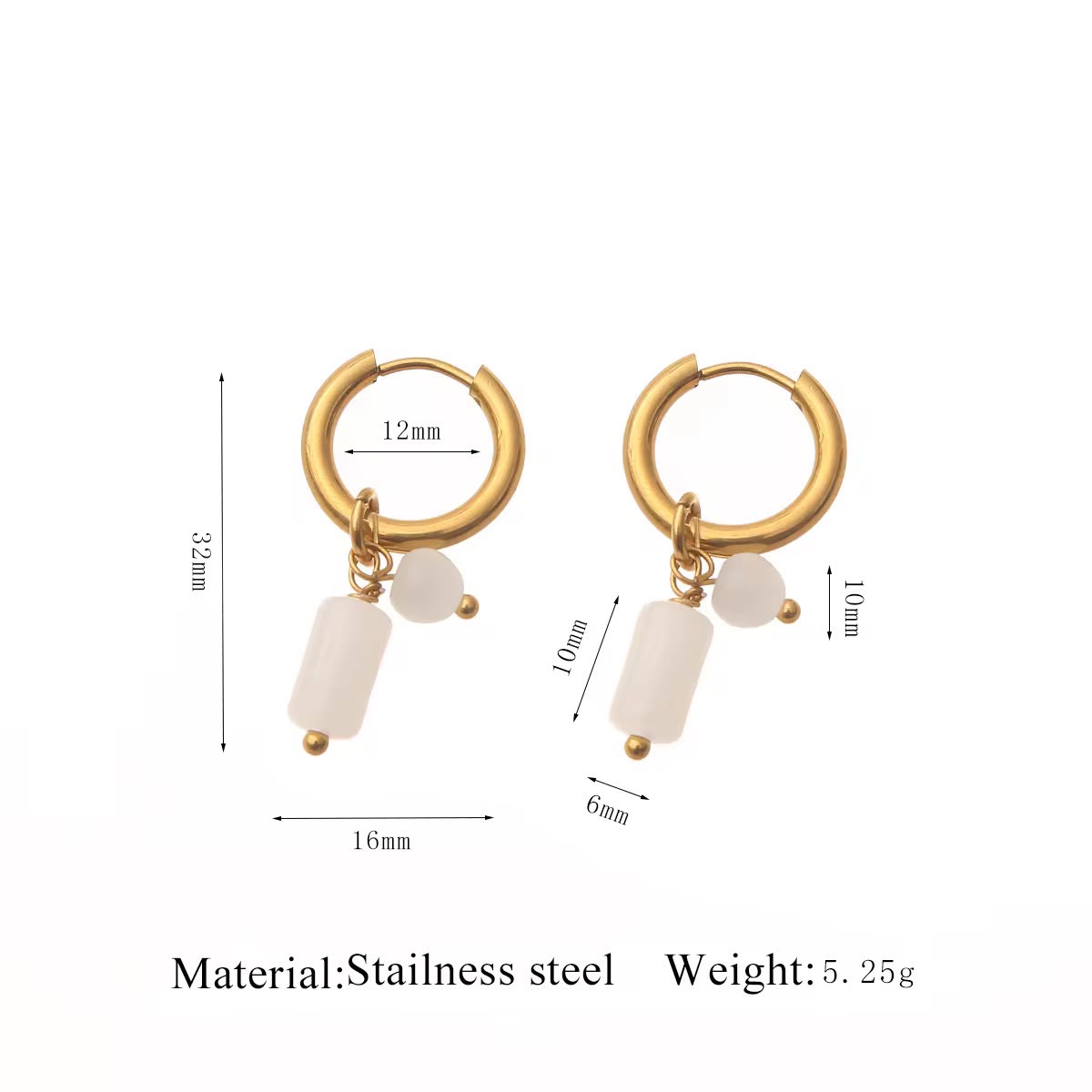 Aria Charm Hoops