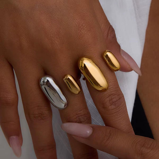 The Oblong Pebble Ring