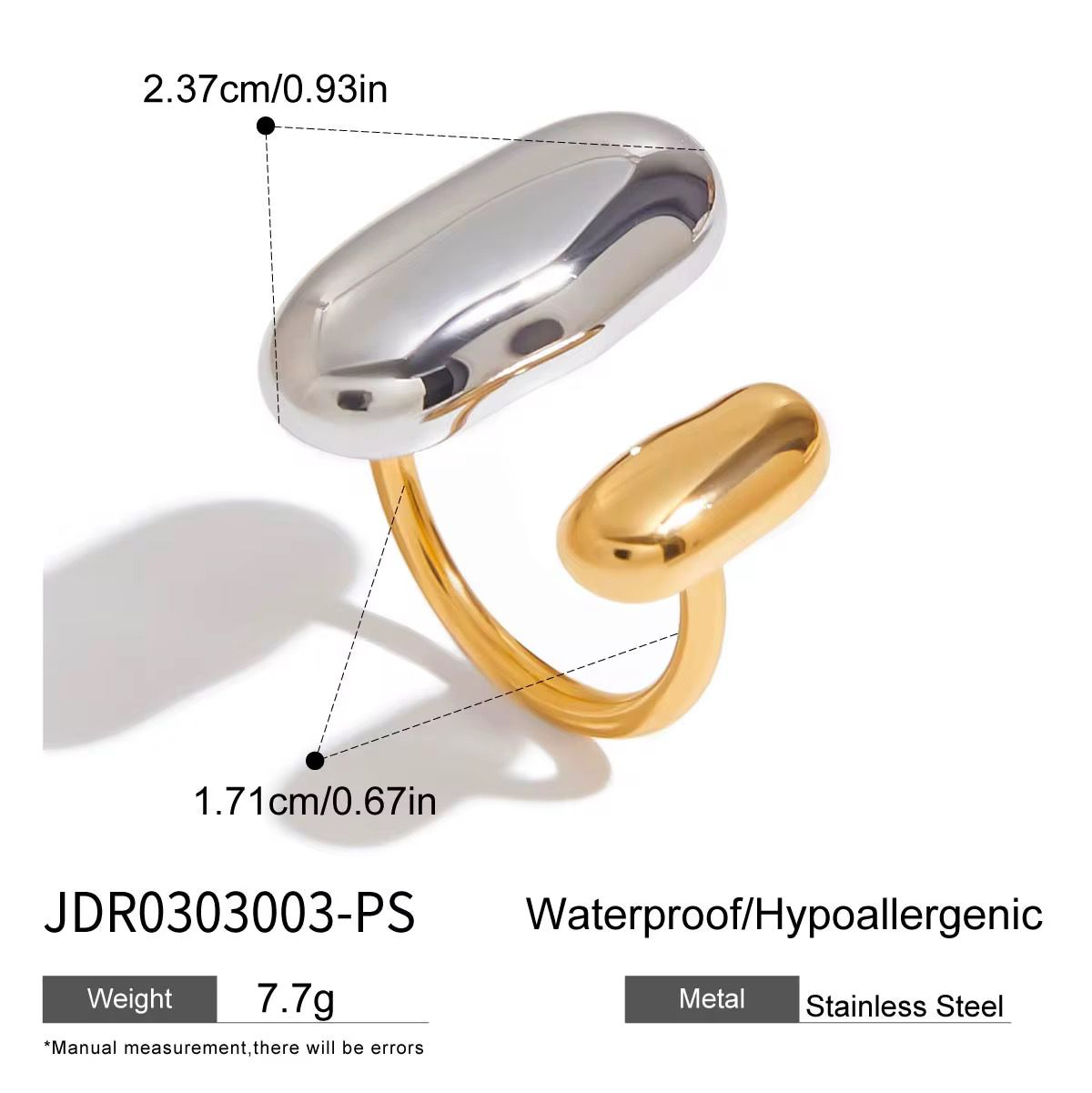 The Oblong Pebble Ring
