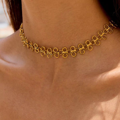 Golden Bow Choker