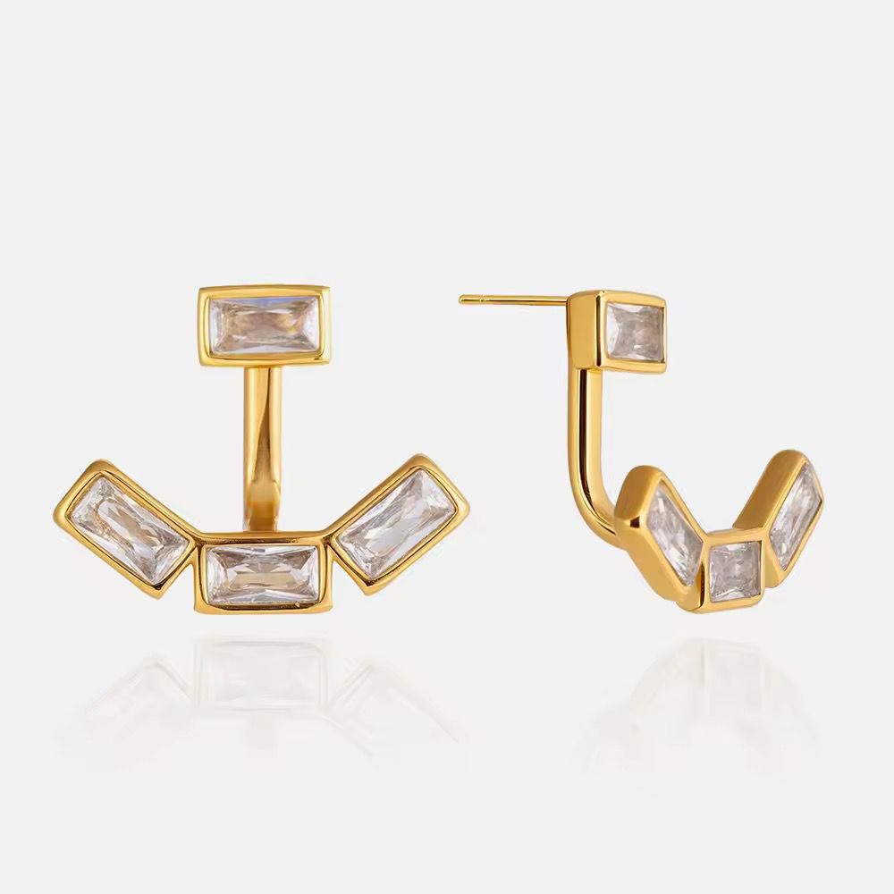 Arc Crystal Earrings