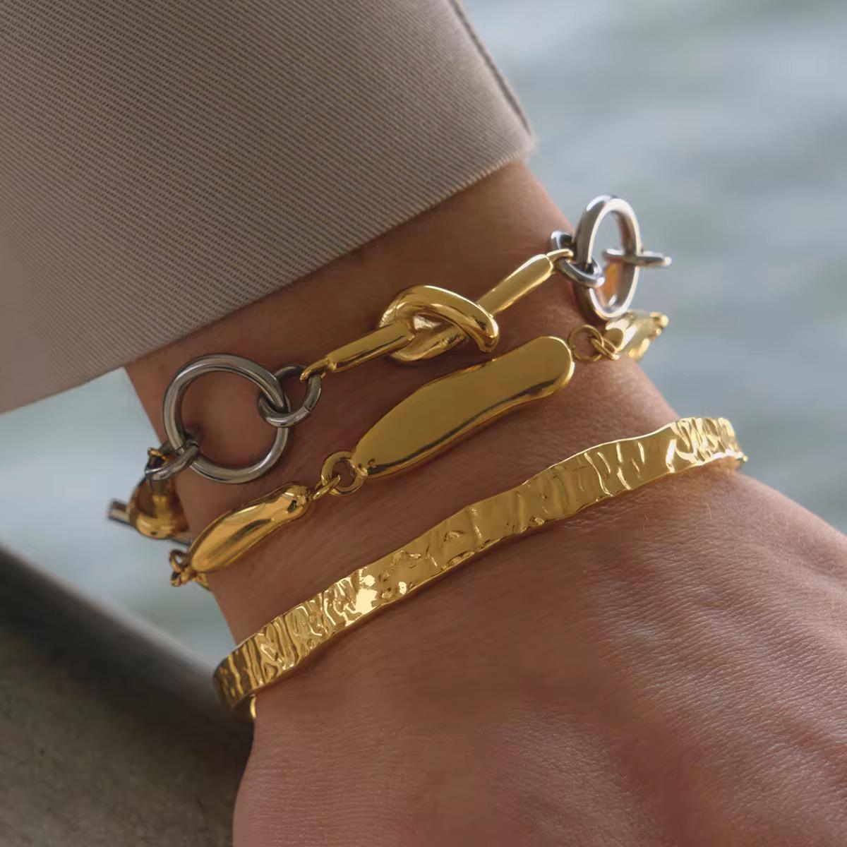 The Liquid Gold bracelets