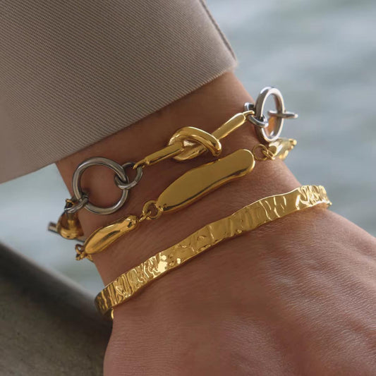 The Liquid Gold bracelets