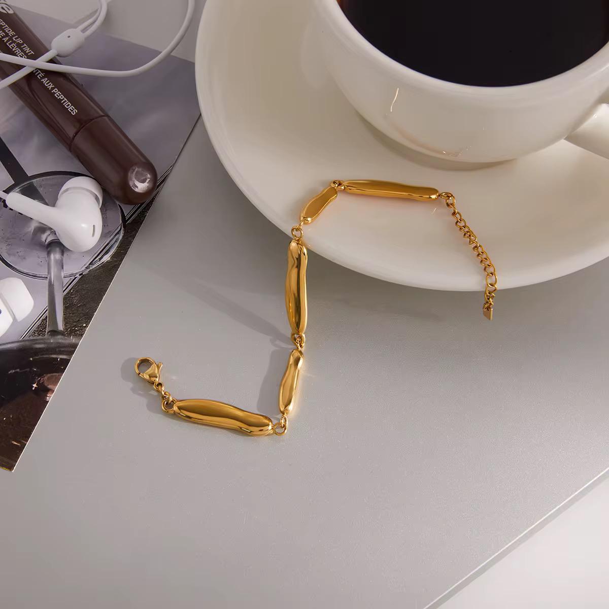 The Liquid Gold bracelets