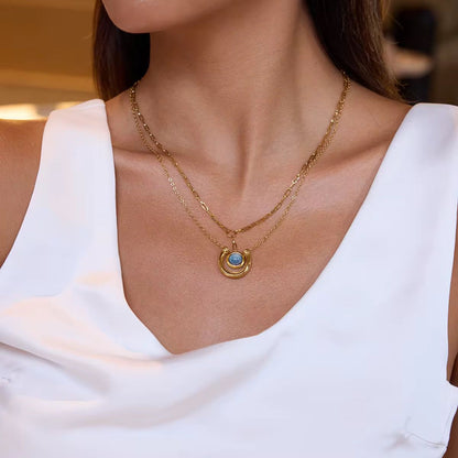 Orbital layered pendant