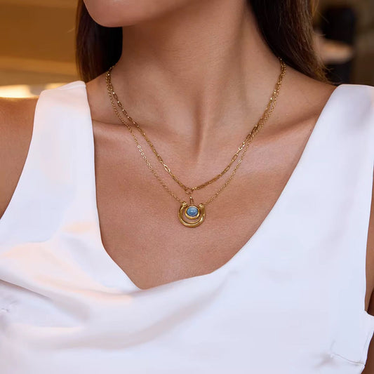 Orbital layered pendant