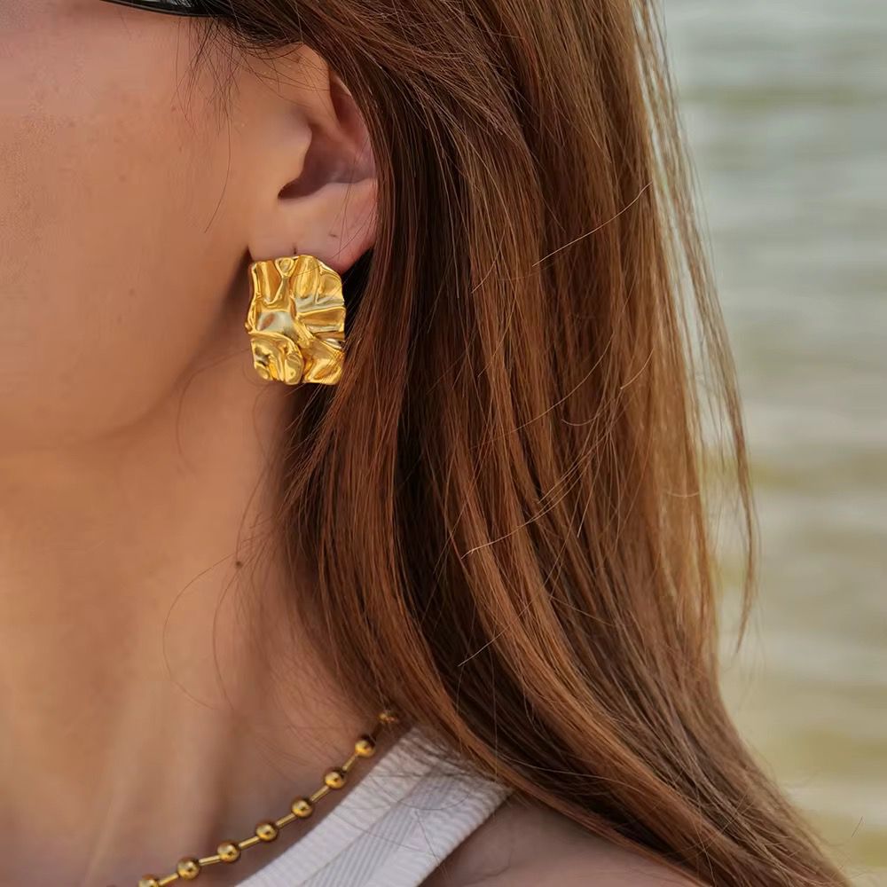 Molten Form Earrings