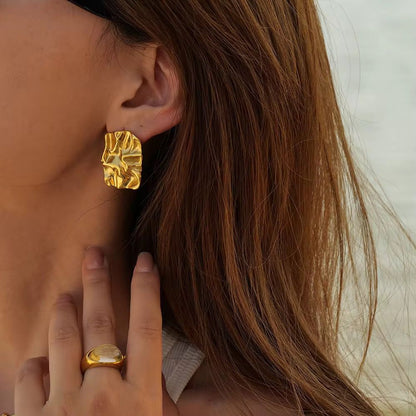 Molten Form Earrings