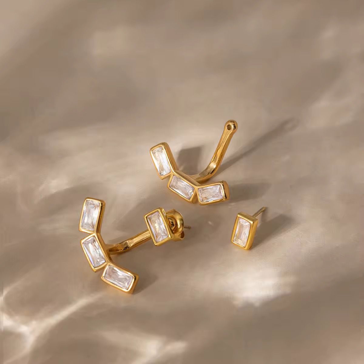 Arc Crystal Earrings