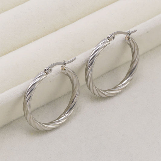 Silver Hoops
